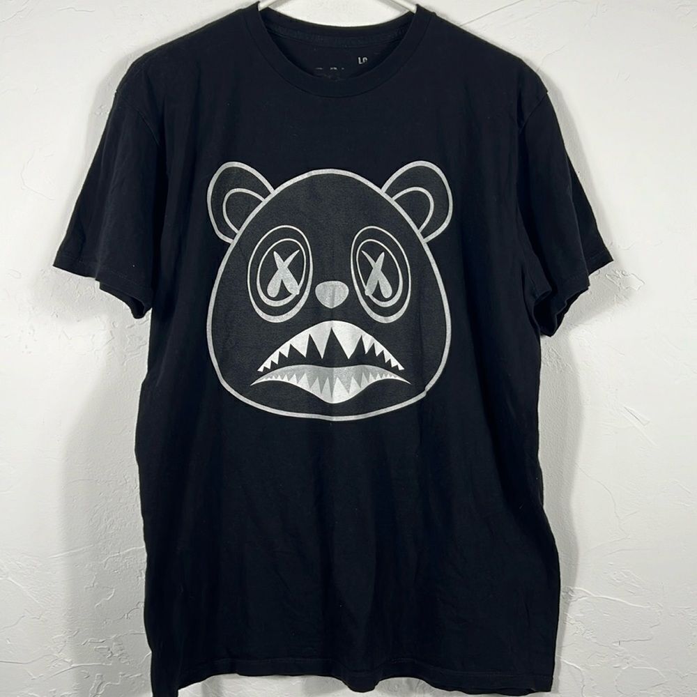 🔥🔥 BAWS Men's Blackout Silver AJ12 Tee‎ Size LARGE - Rare T-Shirt - EUC